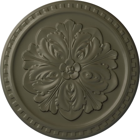 Ekena Millwork Emeryville Ceiling Medallion, Hand-Painted Witch Hazel, 16 7/8"OD x 5/8"P CM16ERWHF